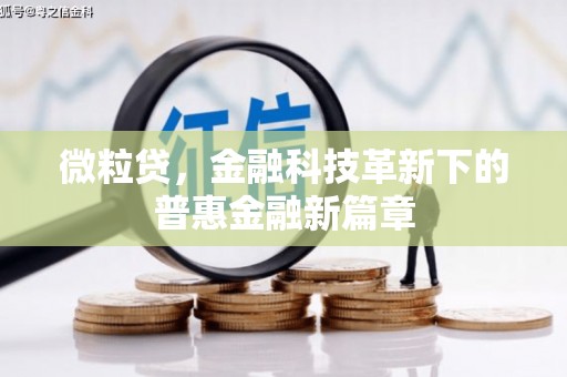 夏县微粒贷，金融科技革新下的普惠金融新篇章