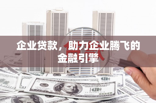 海东企业贷款，助力企业腾飞的金融引擎