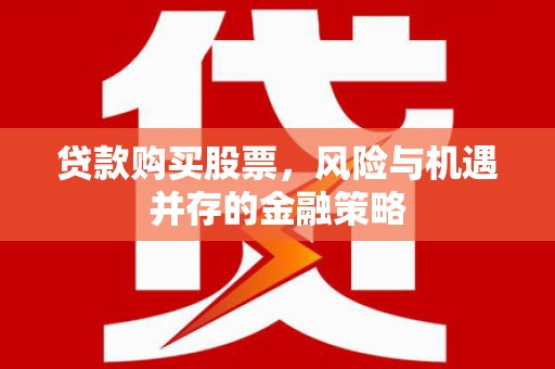 西畴贷款购买股票，风险与机遇并存的金融策略