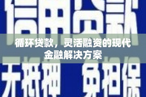 镜湖循环贷款，灵活融资的现代金融解决方案