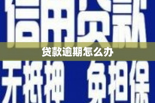 昭平贷款逾期怎么办