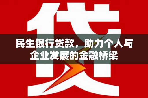 盖州民生银行贷款，助力个人与企业发展的金融桥梁